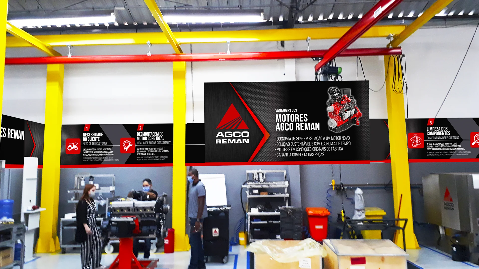 AGCO Power Corporation Reman workshop environmental design